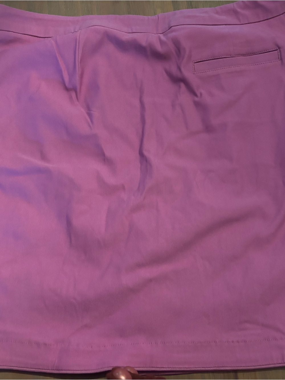 NWOT TRIBAL Pink Front-Wrap Golf Skort Size 14W Curved Hem Active Shorts - Picture 7 of 8